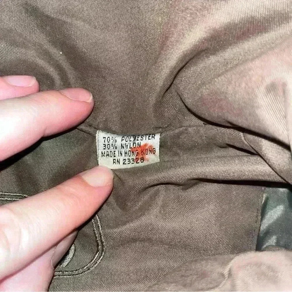 Vintage AEROS Green Parachute Jacket Size S Utility Windbreaker 80s Neutral EUC - Picture 4 of 16